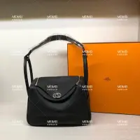 在飛比找Yahoo!奇摩拍賣優惠-30年老店 預購 HERMES Lindy 26 公分 黑色