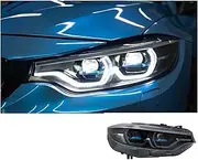 Car Lights Compatible For F32 F36 F82 4 Series 2013-2019 LED Auto Headlight Assembly 420i 428i 435i 440i M4 Upgrade Kit Accessories(Blue Kit,2016-2019)