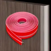 Silicone T-Shaped Peel and Stick Shower Door Draft Stopper Seal Strip, 10Ft