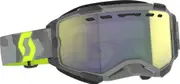 Scott Fury Grey/Neon Yellow Snow Goggles, grey-yellow for Men One Size Grey Yellow
