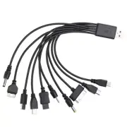 10 in USB Multi USB Cables for phones USB Charging Cord 20CM