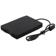 Black USB 2.0 External Floppy Disk Drive 3.5" 1.44MB For Mac Laptop Windows PC