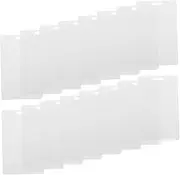 Tofficu 100pcs Present Packing Tags Cards Blank Cards Unfinished Blank Tag Tie on Labels Luggage Labels Craft Ornament PVC White