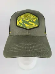 Mossy Oak Green Cap Mesh Snapback Hat Mountain Patch Logo, Adjustable, OSFM NWT