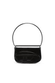 [Diesel] Diesel - 1DR-Iconic shoulder bag in mirrored leather - Shoulder Bags - Woman - Black UNI Black