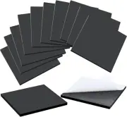 12 Pcs Black Foam Padding Sheet with Adhesive Backing Closed Cell Sheet Self