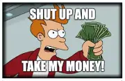 Magnet #57 - Shut Up And Take My Money Philip J Fry Futurama Meme TV