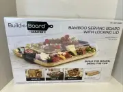 Sabatier Build-a-Board Bamboo Serving Board Locking Lid 11" X 14" NEW SEALED