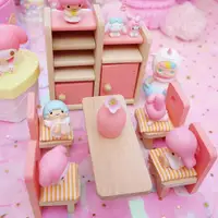 在飛比找ETMall東森購物網優惠-可愛木質寶寶仿真迷你場景模型過家家玩具娃娃屋家具桌面擺件