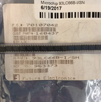 93LC66B-I/SN MCP IC EEPROM 4KBIT MICROWIRE 8SOIC 20 PIECES