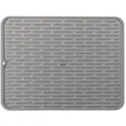 Oxo Good Grips Silicone Drying Mat Kitchen Spoon/Fork Plate Drainer Large Grey