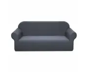 Waterproof Sofa Cover Elastic Sofa Cover Soft Solid Color Sofa Cover Stretch Slipcover Sofa Protector Cover - Dark Grey