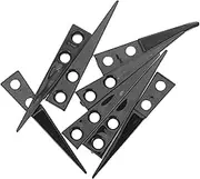 ARTIBETTER 4 Pairs Non Conductive Ceramic Tweezers with Replaceable Tips Heat Resistant Straight Pointed Heads for Mechanical Equipment Repair Black Precision Tool for Versatile Applications