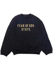 [FEAR OF GOD ESSENTIALS] logo-print sweatshirt XL Black