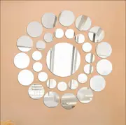 DIY Circle Mirror Wall Sticker - 26pcs