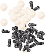 100pcs Needle Felting Supplies 4mm Safety Eyes Scrump Plush Stuffed Crochet Eyes Doll Eyes Replacement Doll Craft Eyes Glitter Safety Eyes Black Craft Eyes Puppet Eyes Button Flash