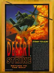 1992 Dessert Strike SNES Genesis Print Ad/Poster Helicopter Gulf War Game Art