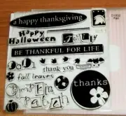 CTMH D1032 FALL ~ pumpkin patch, BE THANKFUL, Happy Halloween, Thanksgiving