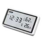 Measurement Meter with Time Display for Home Thermometers Hygrometer LCD Display