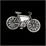 Vintage Bicycle Road Bike Biker Riding Pin for Hat Vest Jacket or Lapel