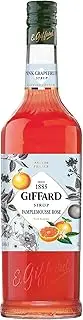 Giffard Pink Grapefruit (Pamplemousse Rose) Syrup 1L : Sweet and Rich, Natural Flavors, Great for Specialty Cocktails, Vegan, Non-GMO, Gluten-Free, 1000 ml by Giffard
