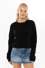 [Supré] Supré - Brydie Button Through Cardigan - Black S BLACK