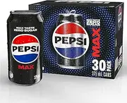 [Pepsi] Max Zero Sugar Cola Soft Drink, 30 x 375ml