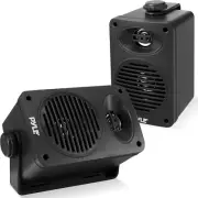 300 Watt Bluetooth Indoor Outdoor Speakers Pair - Dual Waterproof 4” 2-Way Full