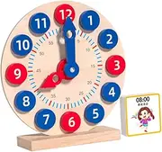 Toyvian 1set Clock Model Educational Toy for Boy Girl Montessori Learning Tool Develops Recognition and Cognitive Skills for Preschool and Kindergarten