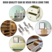 10 Pcs Sliding Door Security Bar Corner Code Picture Hanger Kit Rail Bracket
