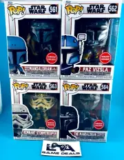 Star Wars: The Mandalorian Funko Pop Gamestop FULL SET (#561, 562, 563 & 564)