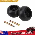 2Pcs 5" Deck Wheels &Axle Bolts For Husqvarna Hustler Murray Toro Ride On Mowers