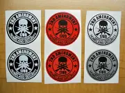 6 Hard Hat Stickers 2nd Amendment Round Vinyl Decals Labels 2-inch Lot Kit Set