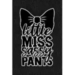 LITTLE MISS SASSY PANTS: BLACK LEATHER PRINT SASSY MOM JOURNAL / SNARKY NOTEBOOK