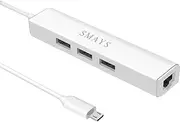 Ethernet Adapter Replacement for TV Stick Lite 4K Cube, Google Chromecast and Micro USB OTG Cable HUB with Power