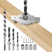 Floating Shelf Bracket Dowel Jig Kit with 1/2" x 9" Drill Bit, Self-centering