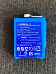 for Apple ipod Mini Model No: A1051 - 3.7VDC 550mAh Battery Model Number EC003