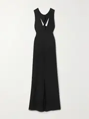 [The Row] The Row - Ingmar Twist-back Jersey Gown - Black - small small Black