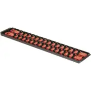 Ernst Manufacturing Socket Boss Organizer, 2 Rails, 3/8in.-Drive, Model# 8453