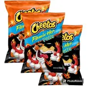 Cheetos PUFFS FLAMIN HOT Cheese Flavored Snacks 8oz (3 Bags)