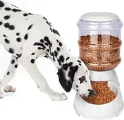 Kenond Automatic Dog Feeders for Large Dogs,3 Gallon Gravity Dog Feeder Large Breed,Automatic Cat Feeder Food Dispenser,Large Dog Food Dispenser Pet Feeder Station,Gravity Feeder for Dogs Cats