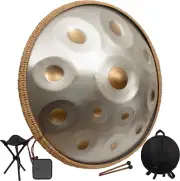Handpan Drum 22 Inch for Adults,D Minor Kurd 12 Notes - 440HZ Professional Hand