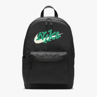 【NIKE 耐吉】Heritage LOGO字樣 書包 背包 雙肩包 休閒 運動(FN0878-010 ∞)