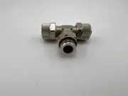 Alphacool 10/8mm (8x1mm or 1/4 inch) compression to barb T-fitting PVC tubing