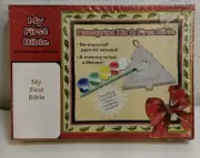 HANDPRINT KIT and FIRST BIBLE NEW TESTAMENT AND PSALMS. BRAND NEW. SEALED.