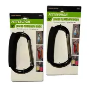 Carabiner Aluminum Large D Ring's 2 pack Snap Hook Key Chain Cushion Grip 5''