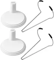 HOLIDYOYO 2pcs Doll Support Frame Monitor Stand Doll Stands Figure Stands Mini Mannequin Stand Doll Parts Doll Display Kit Adjustable Display Holder Doll Holder Action Figures White Iron