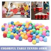 Colorful Pong Ball 40MM For Entertainment Table Tennis 100/50/25/10Pcs Ball S5G9