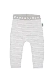 [Bonds] Bonds Newbies Stretchies Legging in Grey/White Stripe Size: Newborn Newborn Grey/White Stripe