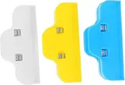 WEKAMOS 3pcs Secure Plastic Clips for Crafts Strong Grip Fixing for Rhinestone Embroidery and Projects